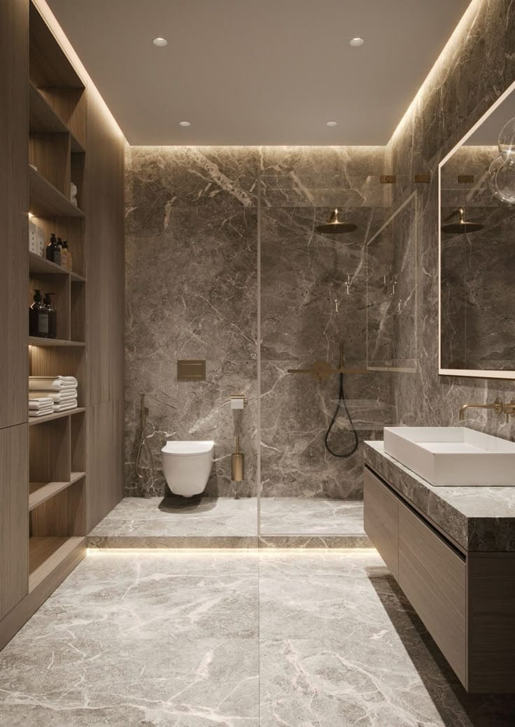 Plumbing support work in turnkey interiors